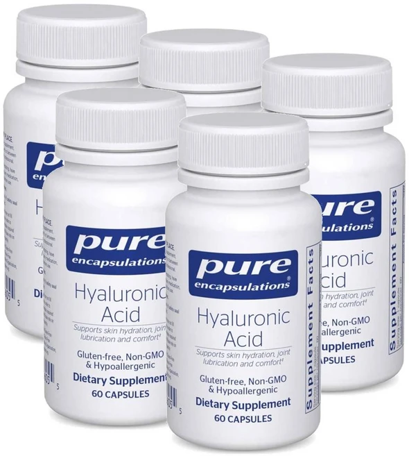 퓨어인캡슐레이션 히알루론산 캡슐 Pure Encapsulations Hyaluronic Acid, 5개, 60정 - 쿠팡