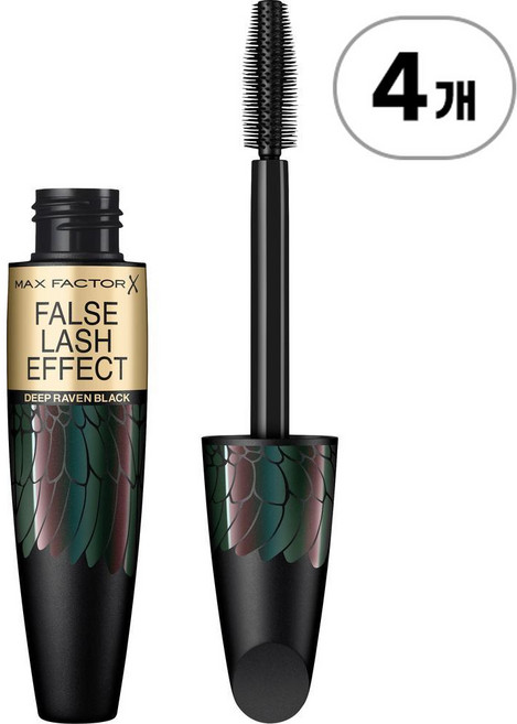 맥스 팩터 마스카라 폴스 래쉬 이펙트 딥 레이븐 MAX FACTOR Mascara False Lash Effect 006 Deep Raven Black 13.1ml, 4개
