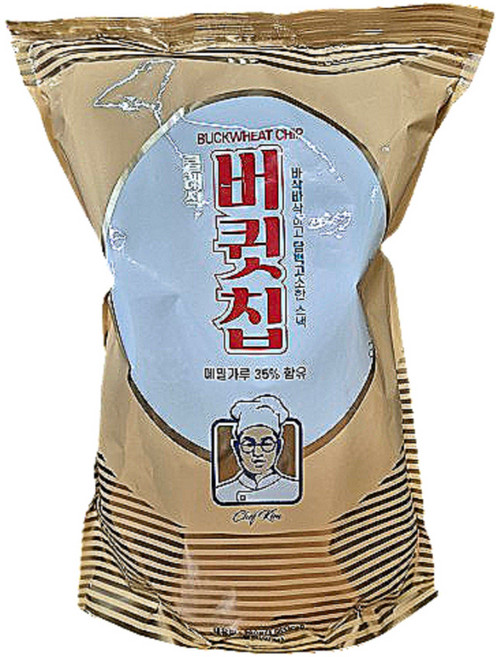메밀과자 버큇칩 메밀가루35% 함유, 280g, 8개