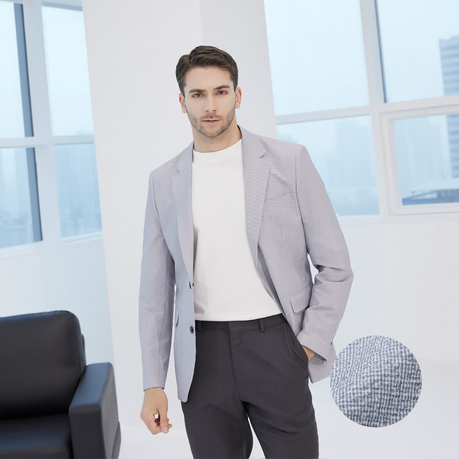 인터메조 기능성 워셔블 자켓 라이트그레이 IMFSMBZ109