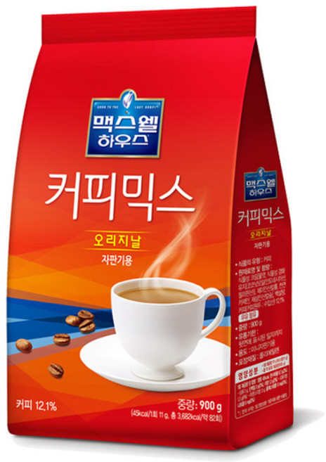맥스웰하우스 오리지날 커피믹스 자판기용, 900g, 12개
