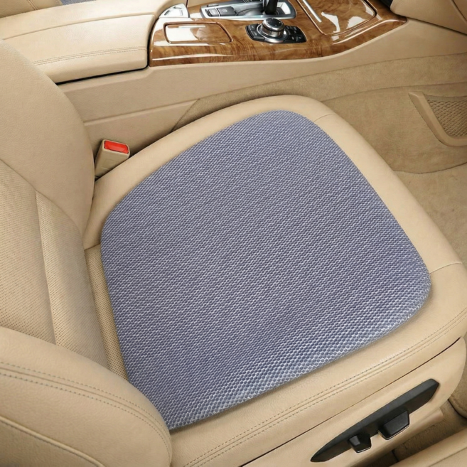 [1+1] 쿨링방석 사계절방석 실리콘방석 통풍방석 벌집모양 젤쿠션방석 (6색상), 그레이 (1+1)