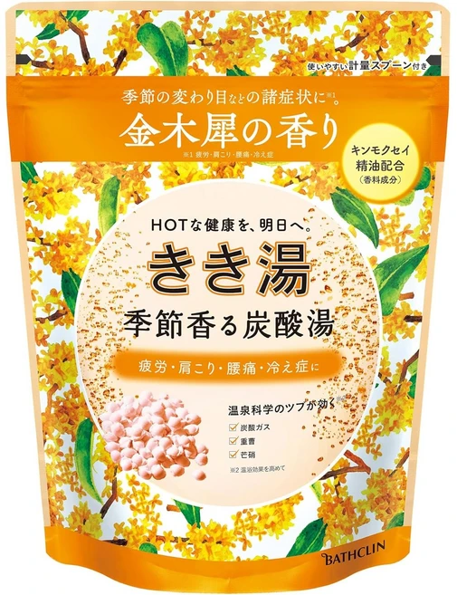 바스클린 키키유 탄산입욕제 금목서향, 1개, 360g - 쿠팡