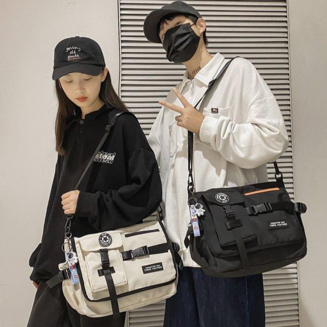 대용량 크로스백 남여공용 에코백 키링 증정 가벼운 여행용 가방