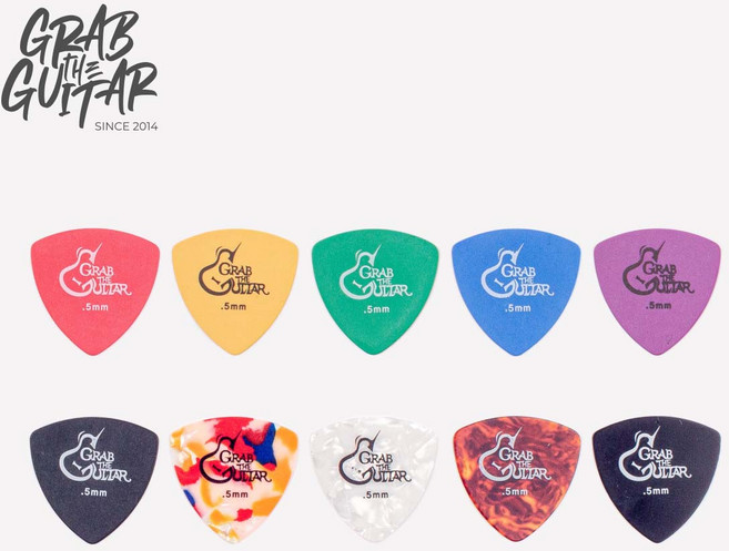 그랩더기타 시그니처 통기타 피크 0.5mm 20PCS, 1세트