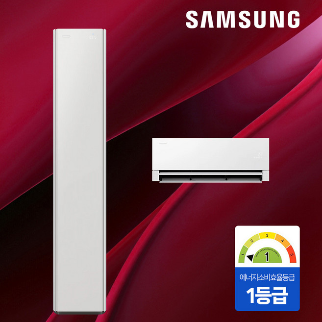 삼성 1등급 2in1 비스포크 AI 무풍 콤보 갤러리 프로 19+6평형 멀티 에어컨 AF90H19D27SRS 실외기포함 빠른설치, 일반배관형