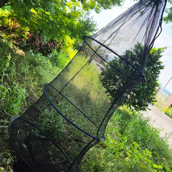 도원피싱 3단 고급 와이어 벌집 어망 흑망 민물낚시 살림망 이중잠금 케이스포함, 고급 벌집어망