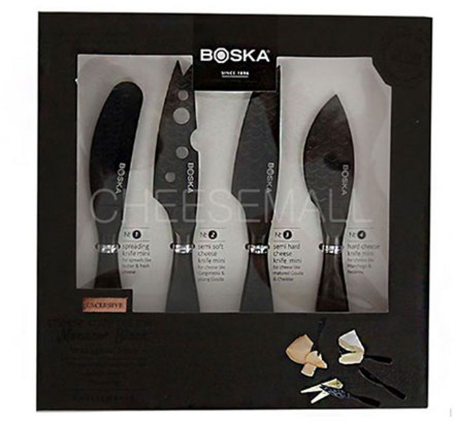 보스카 치즈 나이프 세트 4종 블랙, 1개
