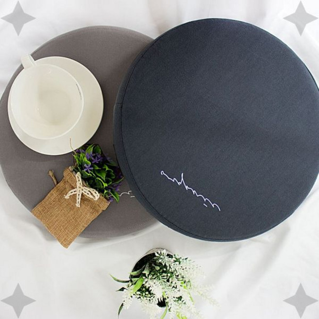 두툼한 저반발 메모리폼 쿠션 원형 의자방석 식탁 카페 서재 사무실 거실 인테리어