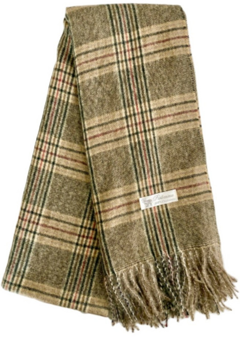 몽골리아 캐시미어 남여공용 커플 체크 머플러 고급 선물용 목도리