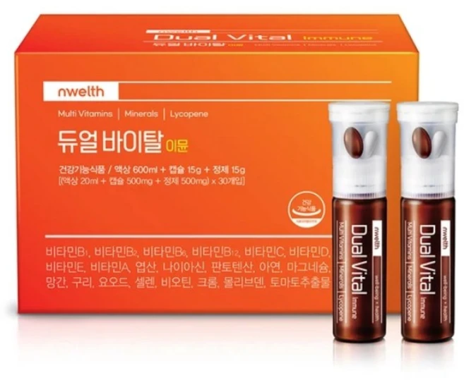 듀얼 바이탈이뮨 30일분 (액상+캡슐+정) 멀티비타민, 1정, 30개 - 쿠팡