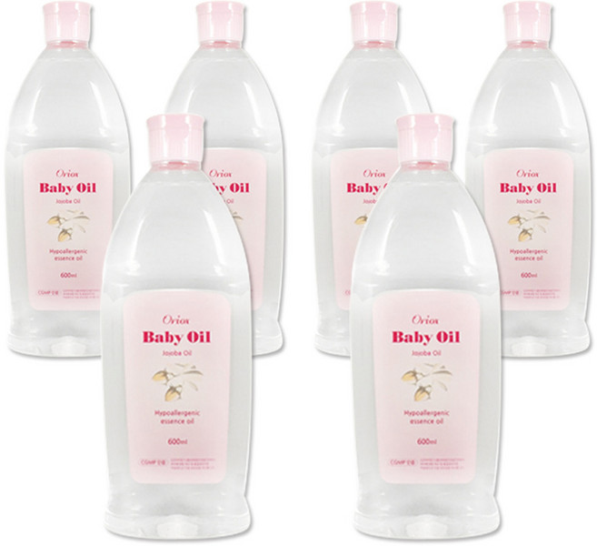 호호바함유된 베이비오일 600ml 6개 바디 마사지 보습