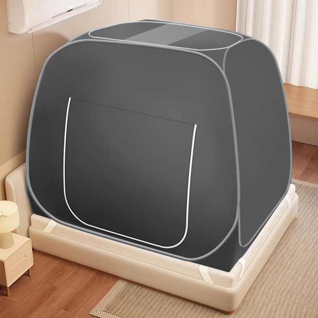 난방텐트 텐트 겨울난방텐트 방한텐트수면외풍차단 따뜻한심플 실내텐트 침대 텐트 몽고모기장 설치 면제 2025 휴대용 호텔