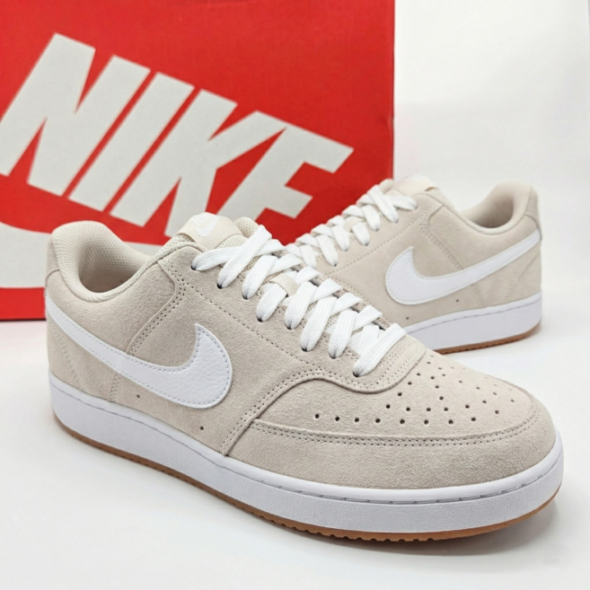 (매장정품) 나이키 코트 비전 로우 FL 남성 운동화 데일리 스니커즈 클래식 신발 베리픽 더스트백 세트
