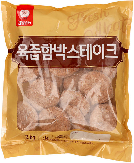 육즙함박스테이크 2KG천일, 1개, 2kg