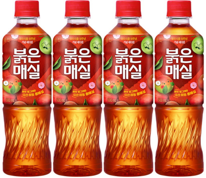 붉은매실 500mL, 4개
