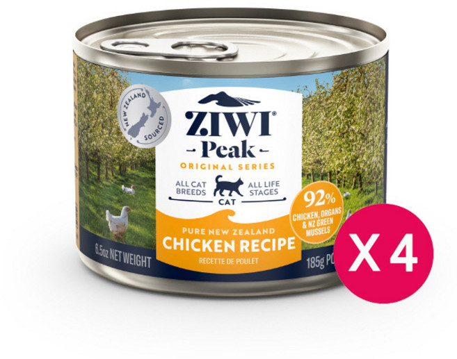 지위픽 CAT 캔 닭고기 185g x4개 뉴질랜드 생산제품, 4개