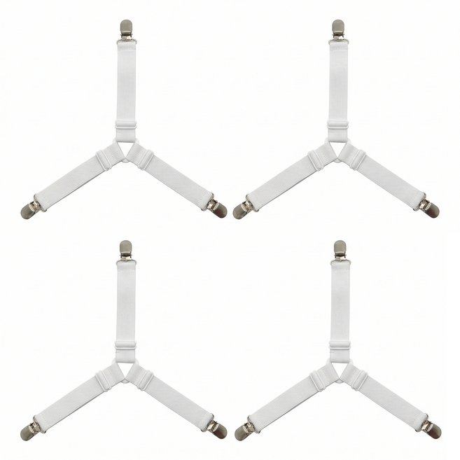 시트 3방향 고정집게 4개입