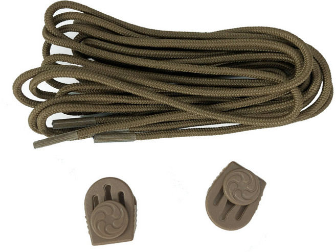 E03 군화끈 조임이 세트 일반형 갈색 브라운 1초 전투화 끈 워커 군화 신발 운동화 등산화 전술화 태성, 1개