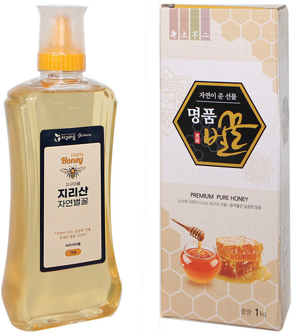 지구마을 자연에서 온 지리산 자연벌꿀, 1kg, 1개
