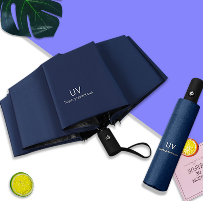 UV 자동 튼튼한 3단 접이식 양우산 단우산 반자동 양산 우산