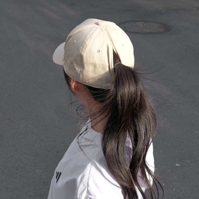 얼굴소멸 무지 포니테일 야구 볼캡 모자