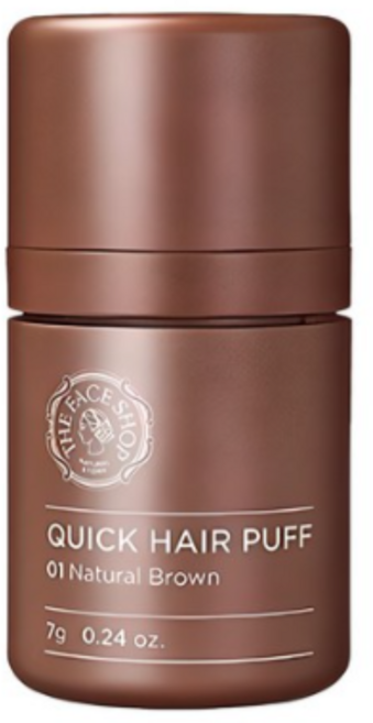 더페이스샵 퀵 헤어 퍼프섀도 7g, 01 ALL NATURAL BROWN 내추럴브라운, 1개
