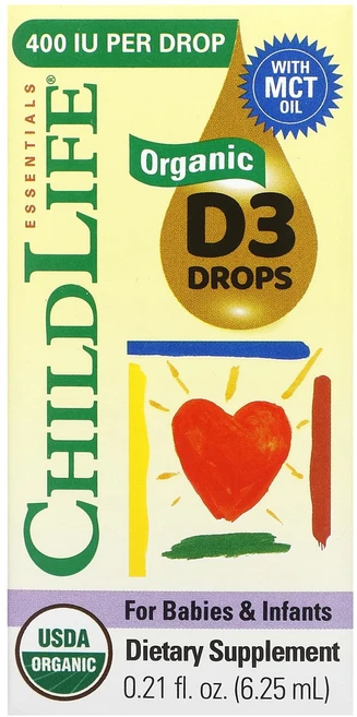 몸관리하세요 겨울입니다 ChildLife Essentials 영유아 및 유아용 유기농 D3 드롭스 6.25mL(0.21fl oz) 특별관리진행, ChildLifeEssentials영유아및유아용유기농D - 쿠팡