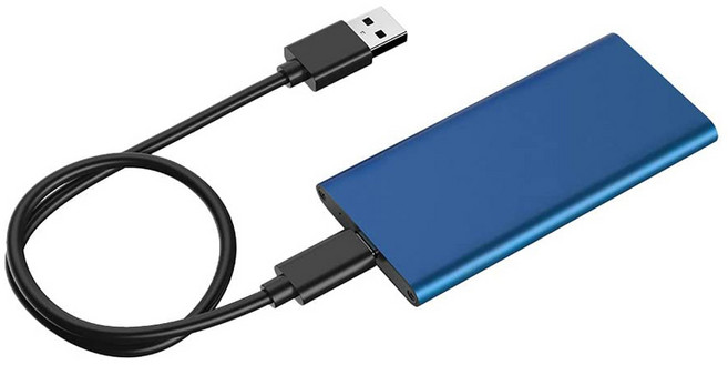 mSATA to USB 3.1 3.0 Type-c SSD 인클로저 알루미늄 휴대용 하드 드라이브 케이스 33/35cm 미니 노트북 솔, 01 mSATA Case Blue, 1개