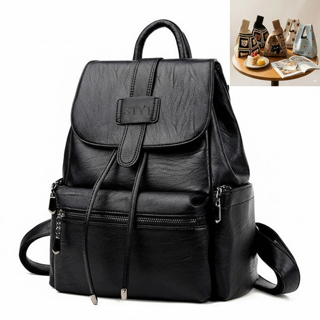 자체제작 STY1스타일 미니백선물 클래식 양가죽 백팩 여성백팩 여성가방 가죽백팩 5컬러 정품판매자 아길라 국내배송
