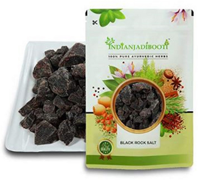 IndianJadiBooti Black Rock Salt, 1박스, 250g