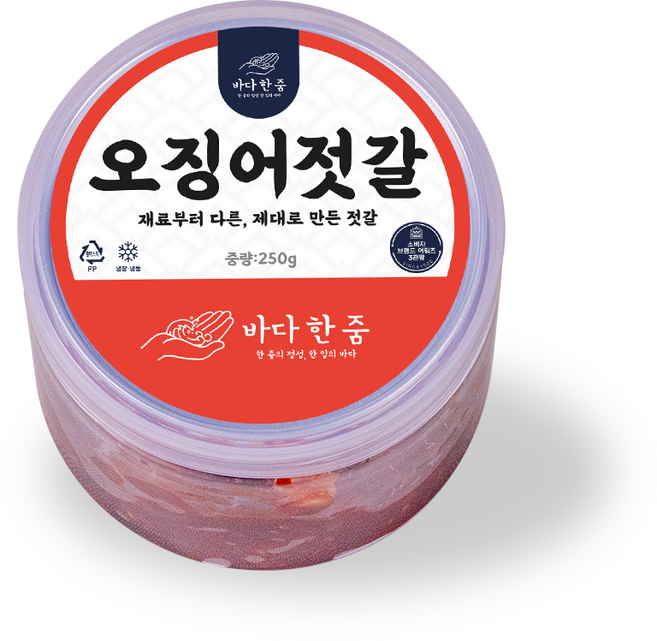 바다한줌 오징어젓갈 세상 쫄깃한 오징어젓, 1개, 250g