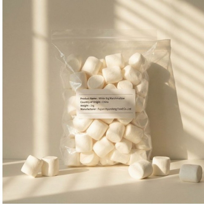 말랑 화이트 빅 마시멜로우, 1kg, 1개