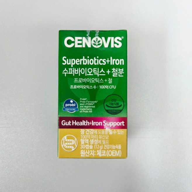 세노비스 수퍼바이오틱스 + 철분, 30정, 1개