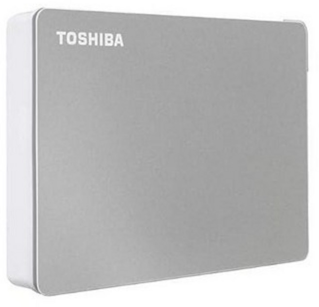 Toshiba 칸비오 플렉스 4TB 포터블 외장 하드 드라이브 실버 (HDTX140XSCCA)