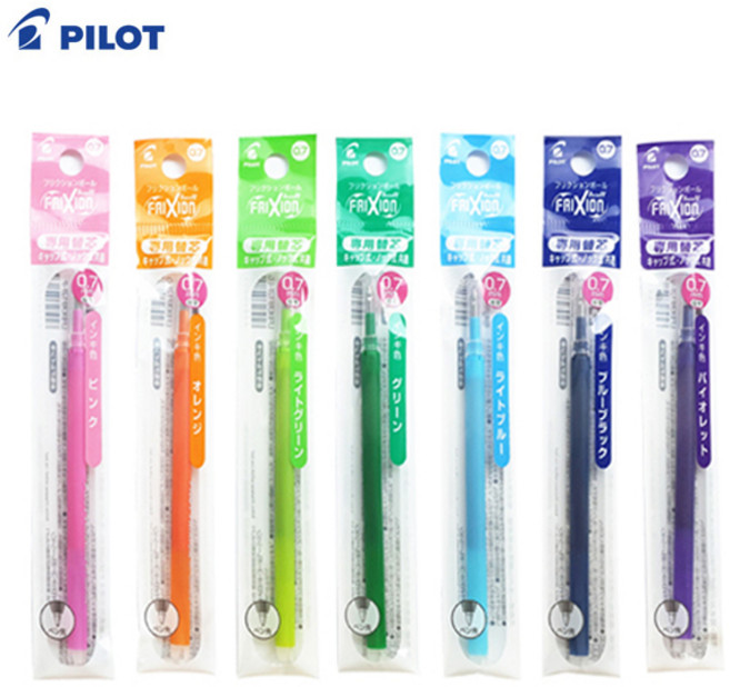 파이롯트 프릭션 노크 단색 볼펜 리필심 1본입, 0.7mm(LFBKRF-12F), 그린(G)