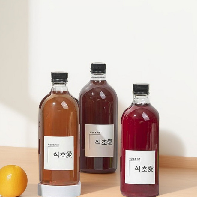 천연 자연 발효 유기농 현미 과일 식초, 1개, 500ml