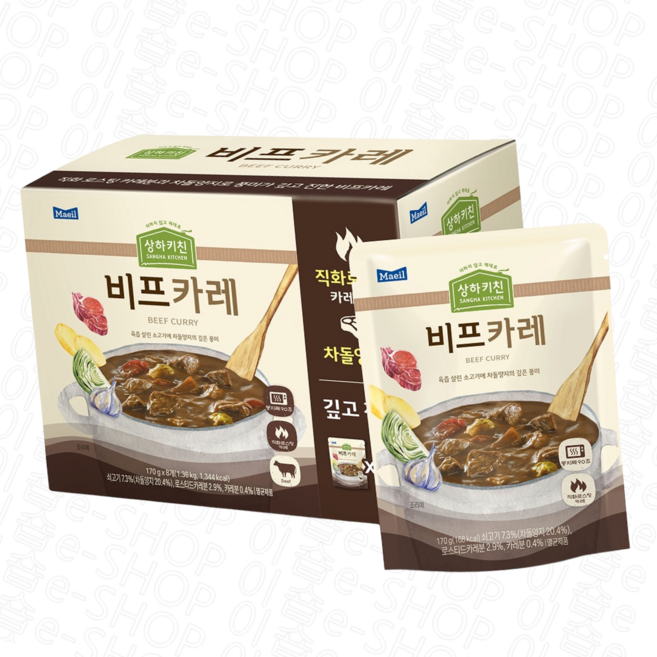 상하키친 비프카레, 8개, 170g