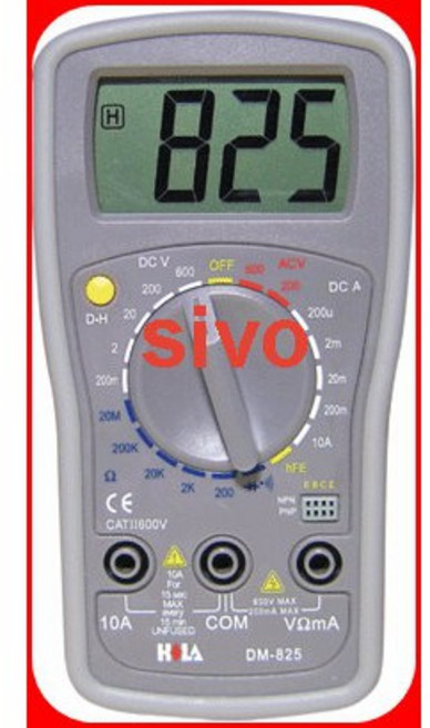 HILA DM-825 數位電錶 LCD顯示螢幕 多功能測量工具