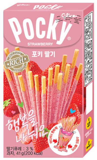 해태 포키 딸기, 41g, 2개