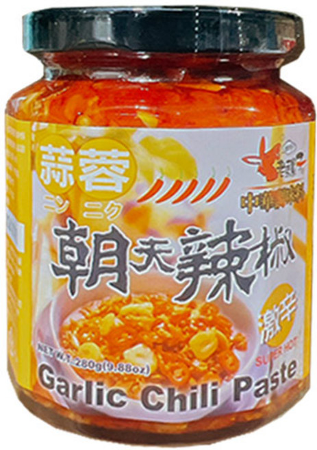 범푸드24 대만 갈릭칠리페이스트 매운소스+숟가락, 1개, 280g