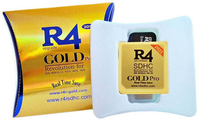 sd카드 최신형 R4i SDHC R4 카드 3DS 2DS DSi XL, 금색, 1개