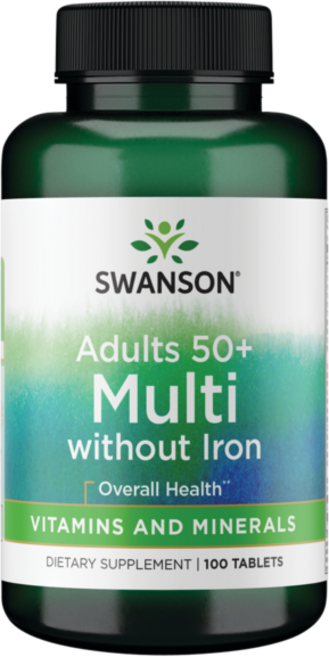 스완슨 어덜트 50+ 멀티 타블렛, 100정, 1개