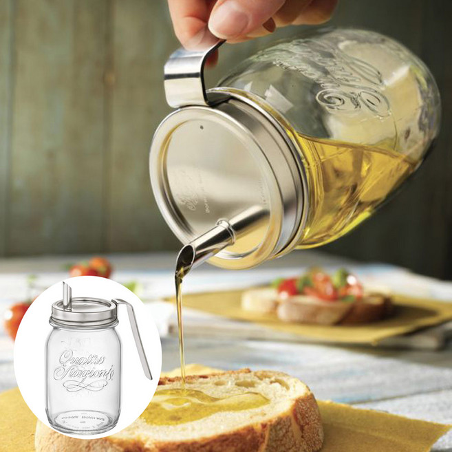 보르미올리 유리 오일 참기름 들기름 양념 통 병 용기, 1개