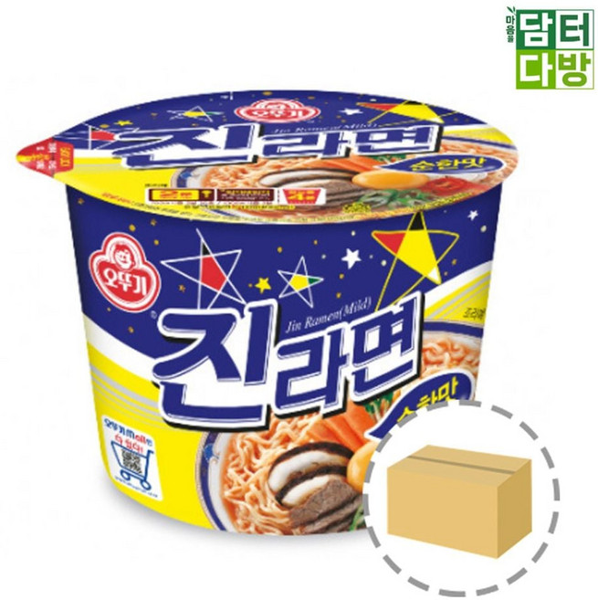 오뚜기 진라면 순한맛 큰컵 1BOX (12컵) ala+444xl, 1박스