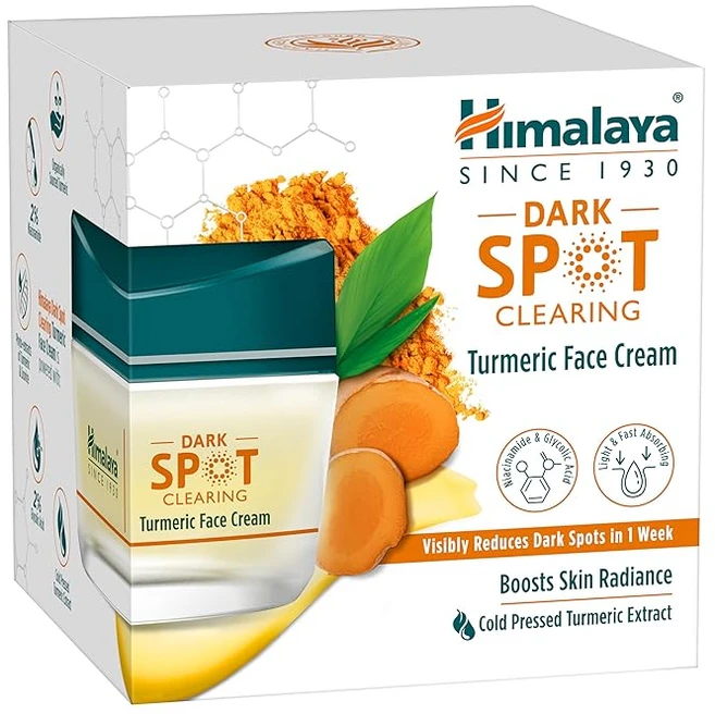 Himalaya Wellness Company Dark Spot Clearing Turmeric Face Cream | Organically Sourced Turmeric | Re, 5개, 50g - 쿠팡