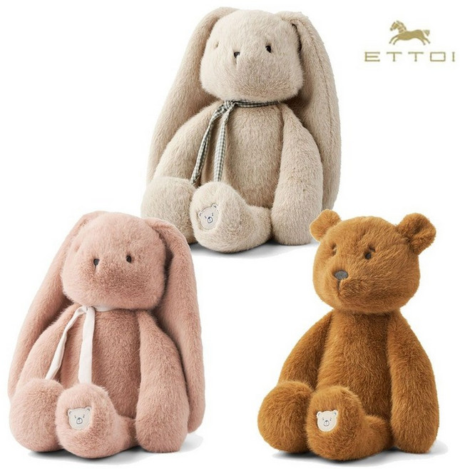 에뜨와 리우드베트로 래빗 인형 07S083402신생아 백일 돌선물 조카선물 애착인형 167107, 에뜨와 핑크