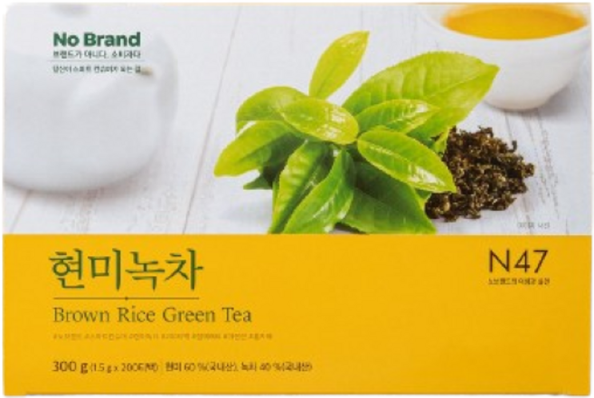 노브랜드 현미녹차 200입 300g 구수한, 1.5g, 1개, 200개입