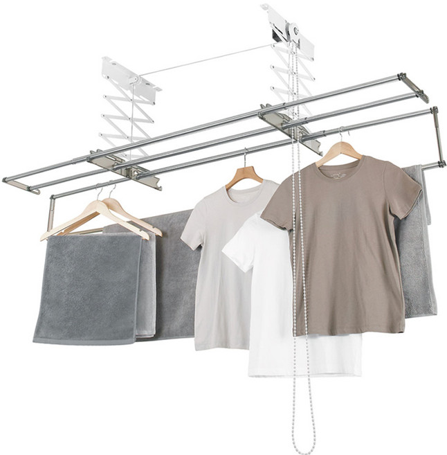 웰렉스 천정형 수동 반자동 빨래건조대, C) 반자동 41 9O. (슬라이드봉), 1개