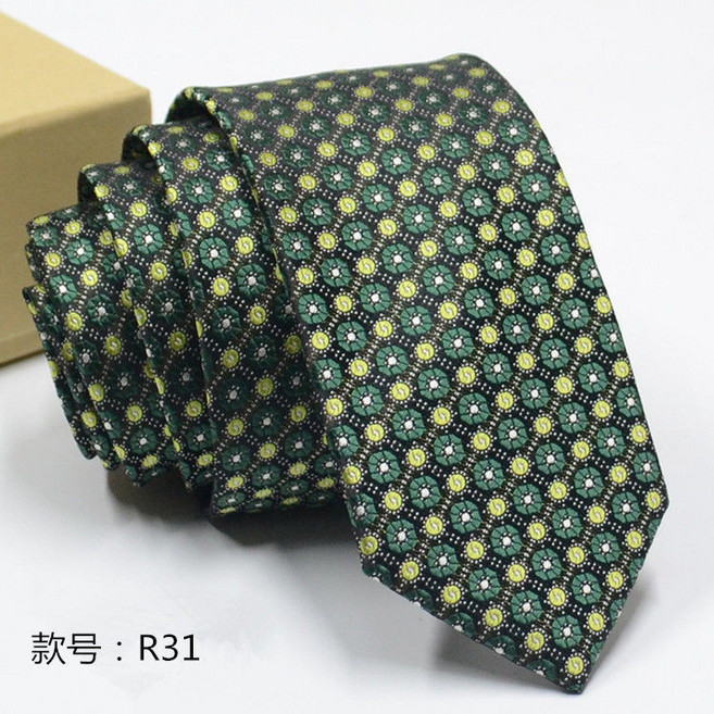 男士領帶 6釐米時尚窄款 商務正裝 工作領帶